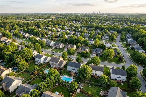 Hardscapes Raleigh service area map